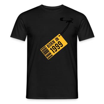 Geburtstag - Born in 1999 - Männer T-Shirt - Schwarz - Vorne - AI Model Male 178 light (178cm)