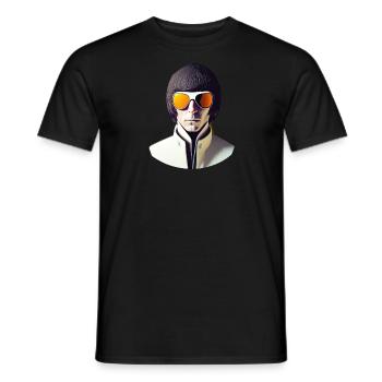 Retro Flash No40 - Männer T-Shirt - Schwarz - Vorne - AI Model Male 178 light (178cm)