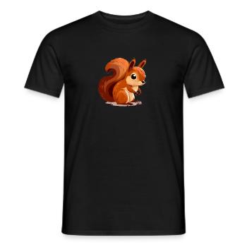 Squirrel - Men's T-Shirt - black - Front - AI Model Male 178 light (178cm)