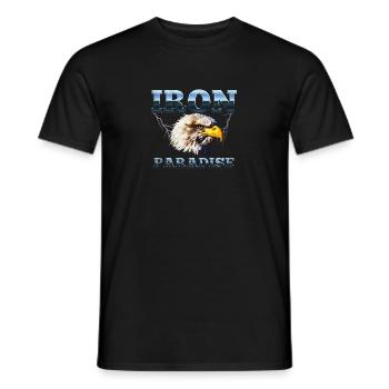 Iron Paradise - Men's T-Shirt - black - Front - AI Model Male 178 light (178cm)