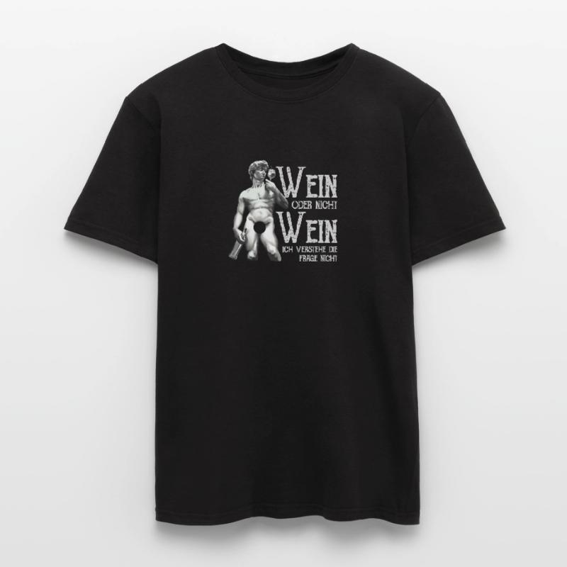Wein Oder Nicht Wein? Lustig Weintrinker Spruch Männer T-Shirt