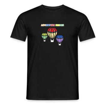 Vol en montgolfière Sky I Gift - T-shirt homme - noir - Devant - AI Model Male 178 light (178cm)