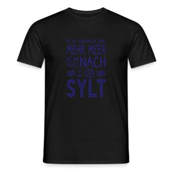 Sylt lustiger Spruch - Männer T-Shirt - Schwarz - Vorne - AI Model Male 178 light (178cm)