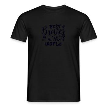 Bester Bruder der Welt Bester Bruder Geschenkidee - Männer T-Shirt - Schwarz - Vorne - AI Model Male 178 light (178cm)