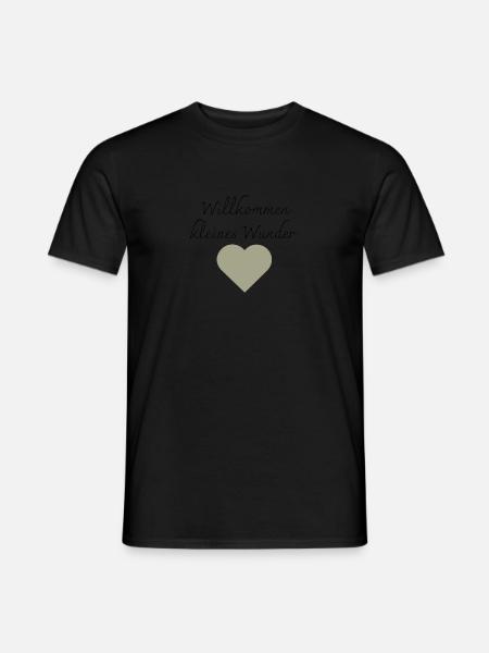 Willkommen kleines Wunder Aufdruck - Männer T-Shirt - Schwarz