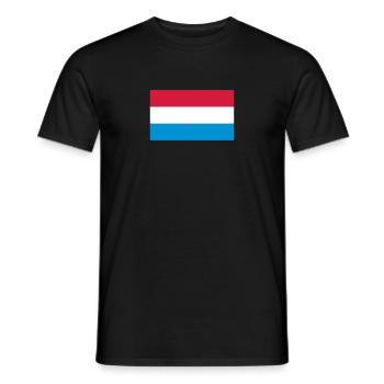 Drapeau national de la Hollande - T-shirt homme - noir - Devant - AI Model Male 178 light (178cm)