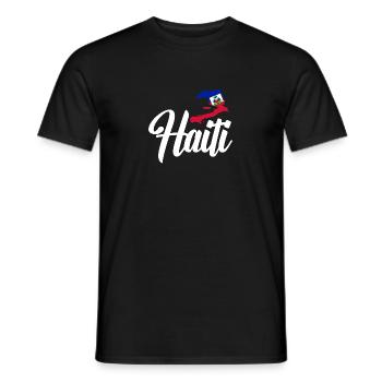 Haïti drapeau haïtien Ayiti haïtien je cadeau - T-shirt homme - noir - Devant - AI Model Male 178 light (178cm)