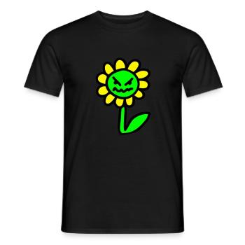 méchant Fleur - 3 - T-shirt homme - noir - Devant - AI Model Male 178 light (178cm)