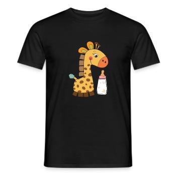 Giraffe - Geschenkidee - Männer T-Shirt - Schwarz - Vorne - AI Model Male 178 light (178cm)