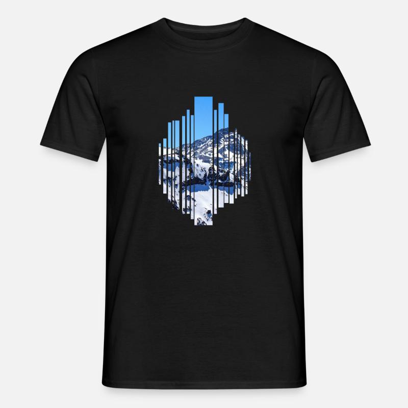 Die Berge - Männer T-Shirt - Schwarz