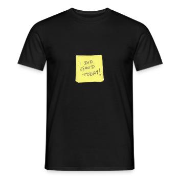 I Did Good Today - Post It Colle - T-shirt homme - noir - Devant - AI Model Male 178 light (178cm)