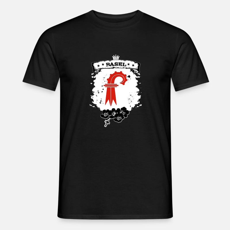 Basel Kanton - Männer T-Shirt - Schwarz