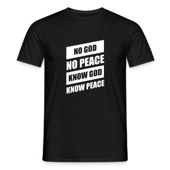 Christian Proverbs - Men's T-Shirt - black - Front - AI Model Male 178 light (178cm)