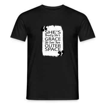 alien area 51 raid anal probe animation humor - Men's T-Shirt - black - Front - AI Model Male 178 light (178cm)