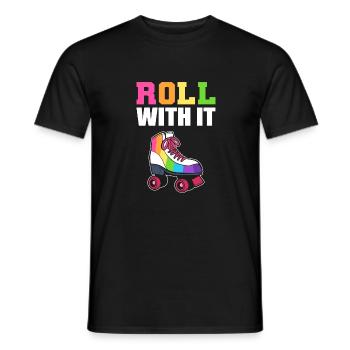 Dran bleiben Wettbewerbsfähige Person Gift - Männer T-Shirt - Schwarz - Vorne - AI Model Male 178 light (178cm)