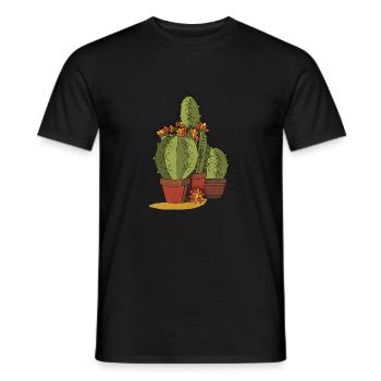 Fleur - T-shirt homme - noir - Devant - AI Model Male 178 light (178cm)