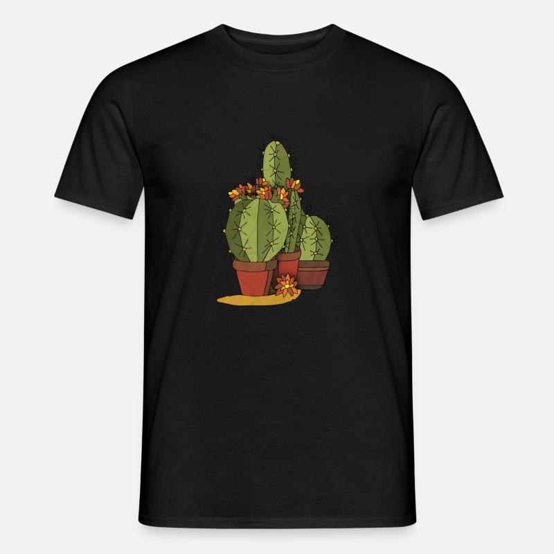 Blumen - Männer T-Shirt - Schwarz