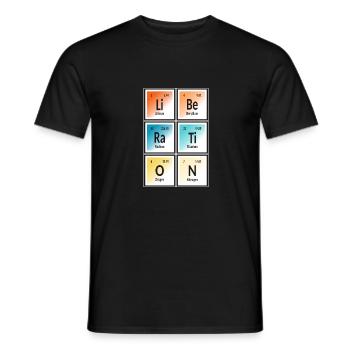 | de libération Tableau périodique des éléments - T-shirt homme - noir - Devant - AI Model Male 178 light (178cm)