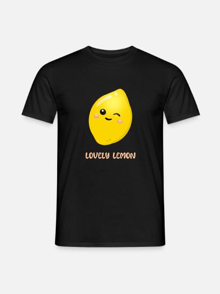 Loving lemon - Men's T-Shirt - black