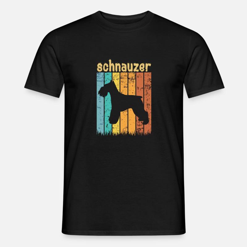 Schnauzer - Männer T-Shirt - Schwarz