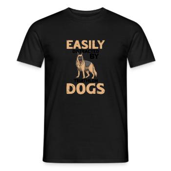 Sports nautiques pour chiens et sports nautiques pour chiens - T-shirt homme - noir - Devant - AI Model Male 178 light (178cm)