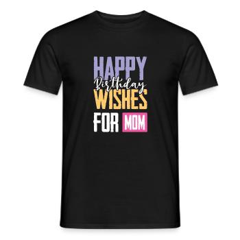 geburtstags mama - Männer T-Shirt - Schwarz - Vorne - AI Model Male 178 light (178cm)