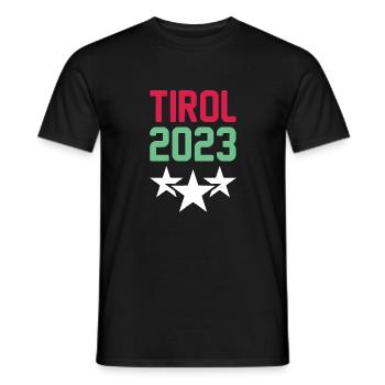 Tyrol 2023 Krone - Men's T-Shirt - black - Front - AI Model Male 178 light (178cm)