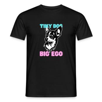 Chihuahua - Small Dog, Big Pride Funny - Men's T-Shirt - black - Front - AI Model Male 178 light (178cm)
