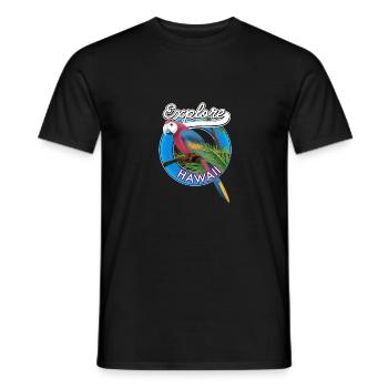 Entdecken Sie das Hawaii-Retro-Logo. - Männer T-Shirt - Schwarz - Vorne - AI Model Male 178 light (178cm)