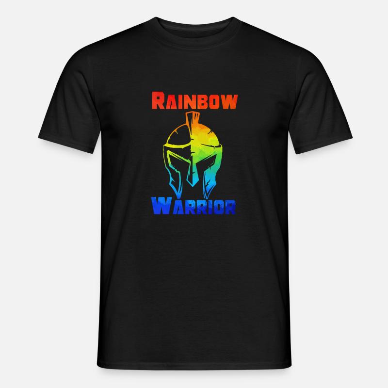 Rainbow Warrior - Männer T-Shirt - Schwarz