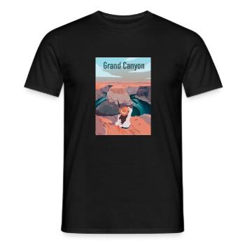 Grand canyon - T-shirt homme - noir - Devant - AI Model Male 178 light (178cm)