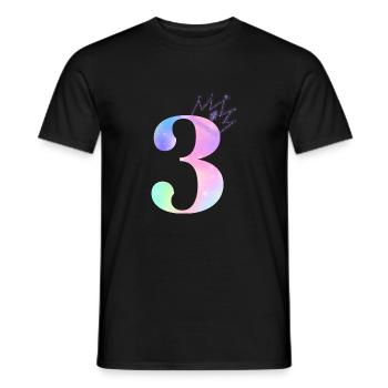 3rd Anniversary Rainbow - Men's T-Shirt - black - Front - AI Model Male 178 light (178cm)