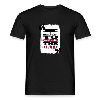 Animal House Cat Pet Lover Animals Anniversary - Men's T-Shirt - black - Front - AI Model Male 178 light (178cm)