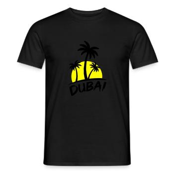 Dubaï - T-shirt homme - noir - Devant - AI Model Male 178 light (178cm)