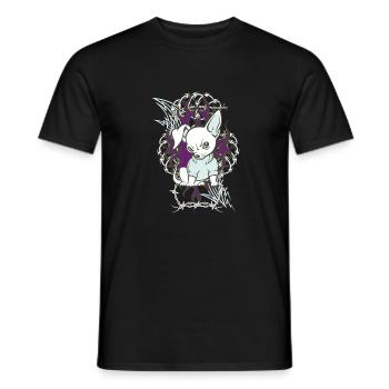 spitz - Männer T-Shirt - Schwarz - Vorne - AI Model Male 178 light (178cm)