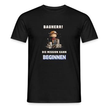 Maçon Maçon Constructeur Maison Construction Artisanat Cadeau Maison Achat - T-shirt homme - noir - Devant - AI Model Male 178 light (178cm)