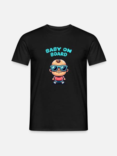 baby comic sonnenbrille - Männer T-Shirt - Schwarz