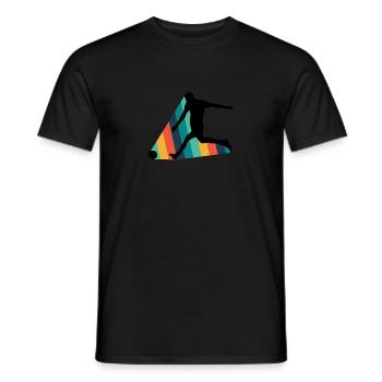 Futsal player Futsal player - Men's T-Shirt - black - Front - AI Model Male 178 light (178cm)