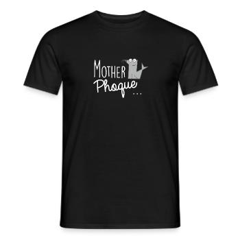 Mother phoque - T-shirt homme - noir - Devant - AI Model Male 178 light (178cm)
