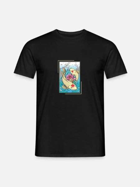 Koi Karpfen Japanischer Koifisch - Männer T-Shirt - Schwarz