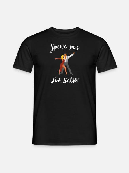 J'peux pas j'ai salsa - T-shirt homme - noir