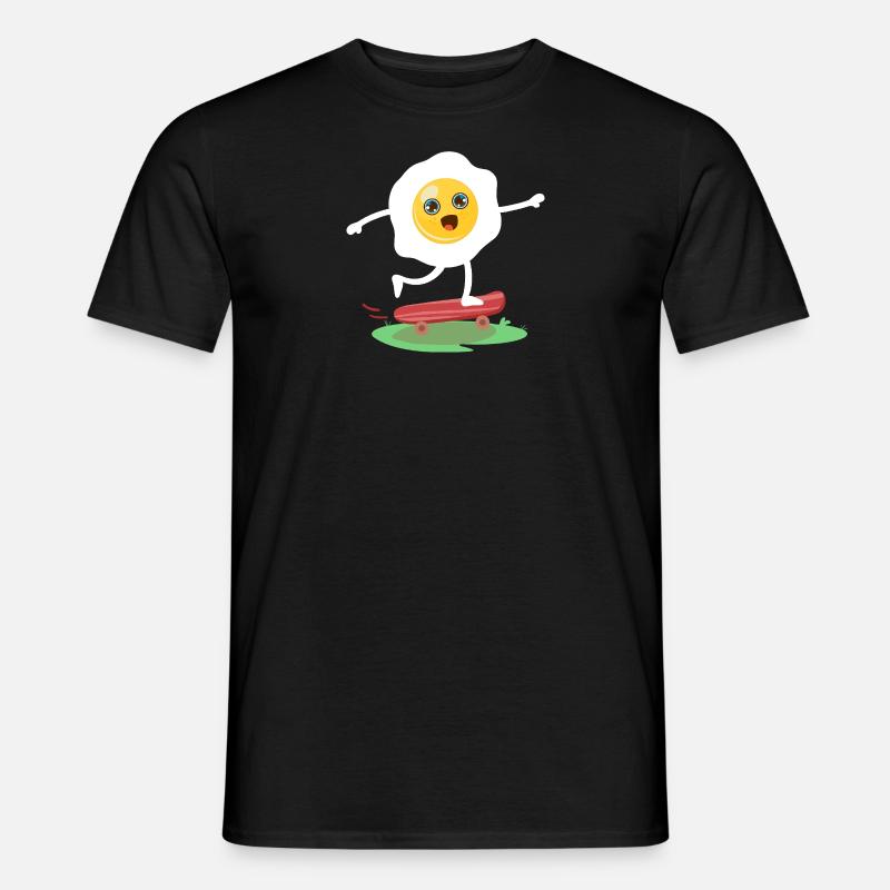 Ei (Skateboard) - Männer T-Shirt - Schwarz