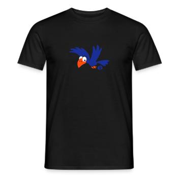 Rabe (c) - Krähe - Men's T-Shirt - black - Front - AI Model Male 178 light (178cm)