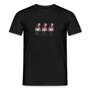 Wichtel_HoHoHo - Männer T-Shirt - Schwarz - Vorne - AI Model Male 178 light (178cm)