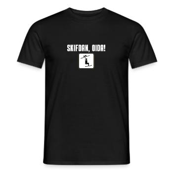 Skifoan - Männer T-Shirt - Schwarz - Vorne - AI Model Male 178 light (178cm)