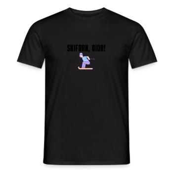 Skifoan, Oida - Männer T-Shirt - Schwarz - Vorne - AI Model Male 178 light (178cm)