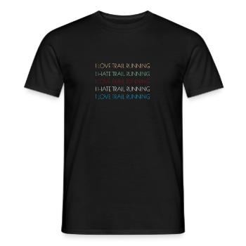 Trail Runner Running Jogging Jogger I Gift - T-shirt homme - noir - Devant - AI Model Male 178 light (178cm)