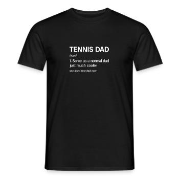 Drôle Tennis Papa Définition Amateur de Tennis - T-shirt homme - noir - Devant - AI Model Male 178 light (178cm)