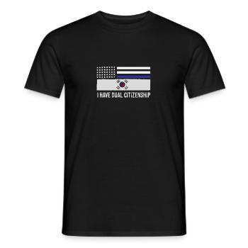 I Have Dual Citizenship Half Korean - Men's T-Shirt - black - Front - AI Model Male 178 light (178cm)