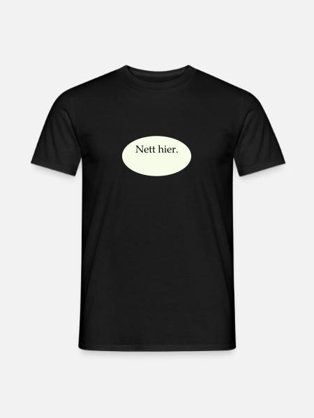Nice Here Blank Template - Men's T-Shirt - black